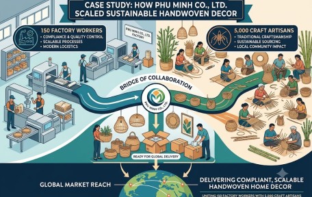 Case Study: How Phu Minh Co., Ltd. Scaled Sustainable Handwoven Decor by Uniting 150 Factory Workers with 5,000 Craft Artisans